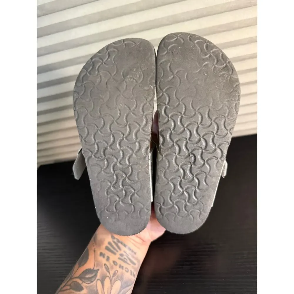 Birkenstock Gizeh Kids Stone Gray Birko-Flor Sandals EU 31 US C13 Thong